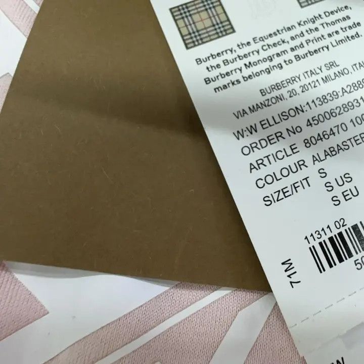 Burberry Burberry Logo Print Short Sleeve T-shirt in Pink 0079 Size S / US 4 / IT 40 - 8 Thumbnail