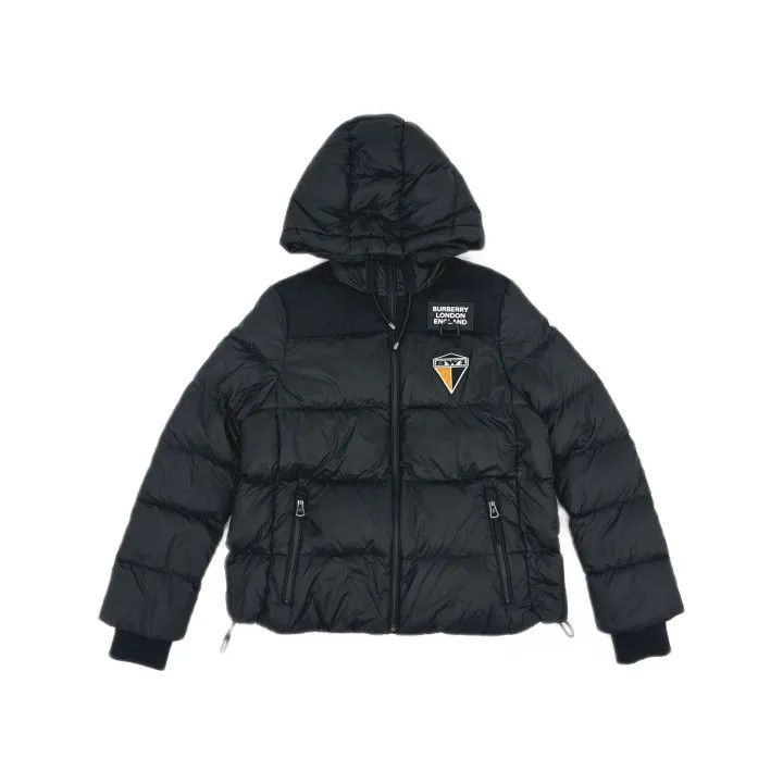 Burberry Burberry Black Logo Puffer Jacket for Women 0079 Size S / US 4 / IT 40 - 2 Thumbnail
