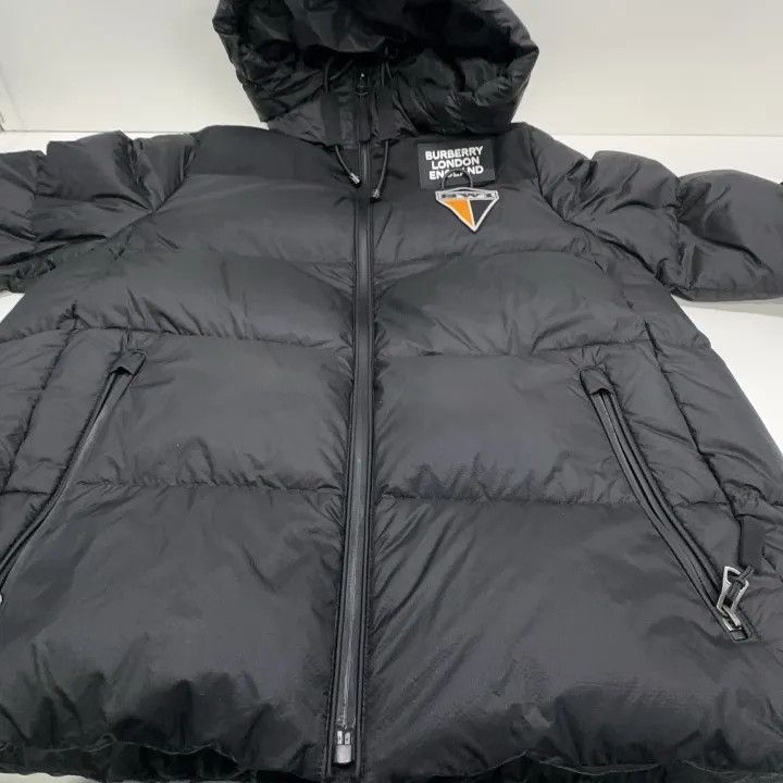Burberry Burberry Black Logo Puffer Jacket for Women 0079 Size S / US 4 / IT 40 - 9 Thumbnail