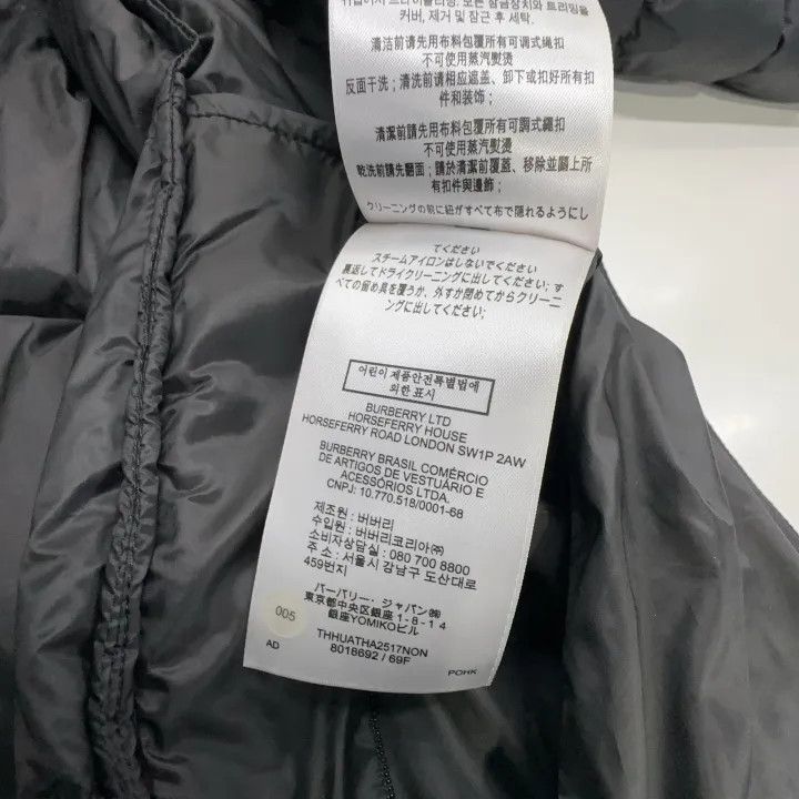 Burberry Burberry Black Logo Puffer Jacket for Women 0079 Size S / US 4 / IT 40 - 4 Thumbnail