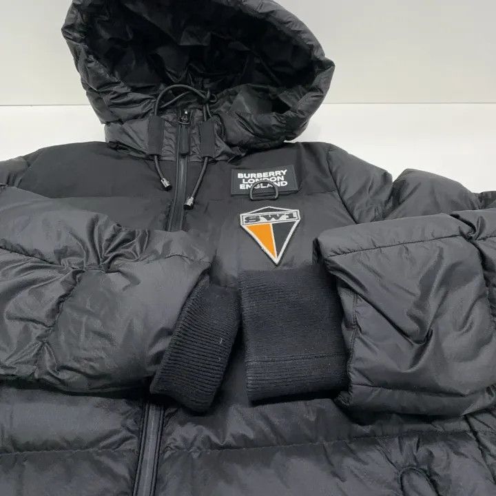 Burberry Burberry Black Logo Puffer Jacket for Women 0079 Size S / US 4 / IT 40 - 8 Thumbnail