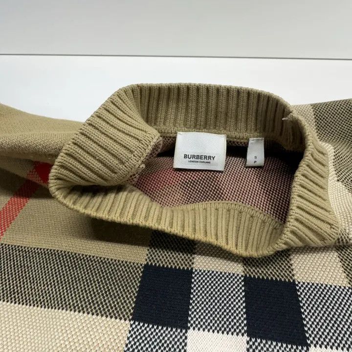 Burberry Burberry Check Pattern Wool Sweater for Women 0079 Size S / US 4 / IT 40 - 6 Thumbnail