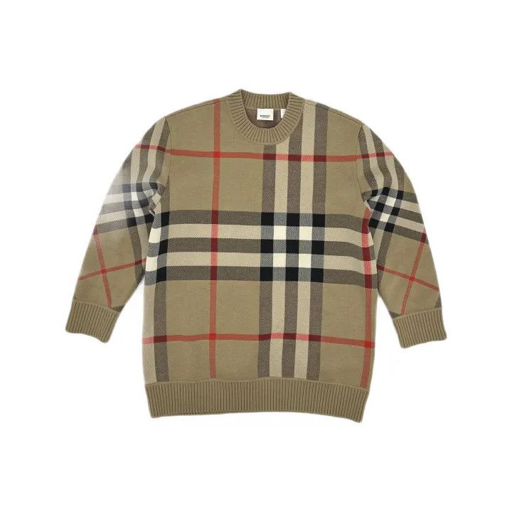 Burberry Burberry Check Pattern Wool Sweater for Women 0079 Size S / US 4 / IT 40 - 2 Thumbnail