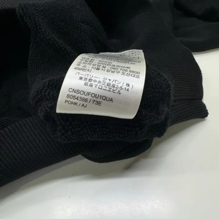 Burberry Burberry Black Logo Print Hooded Sweatshirt 0079 Size S / US 4 / IT 40 - 5 Thumbnail