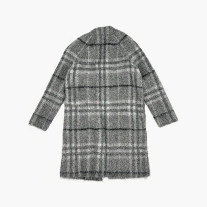 Burberry Burberry Gray Plaid Blend Mohair Sweater 0079 Size S / US 4 / IT 40 - 2 Thumbnail