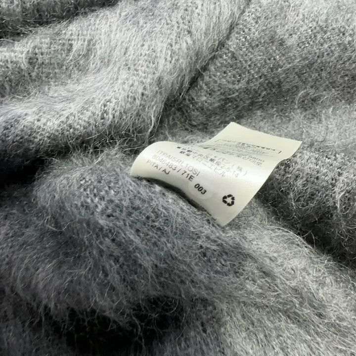 Burberry Burberry Gray Plaid Blend Mohair Sweater 0079 Size S / US 4 / IT 40 - 3 Thumbnail