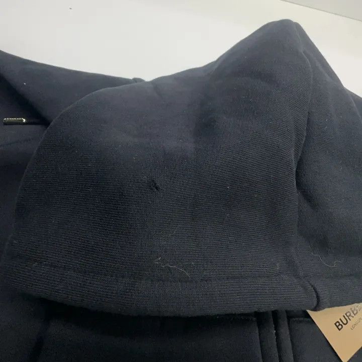 Burberry Burberry Black Hooded Sweatshirt with Check Lining 0079 Size S / US 4 / IT 40 - 7 Thumbnail