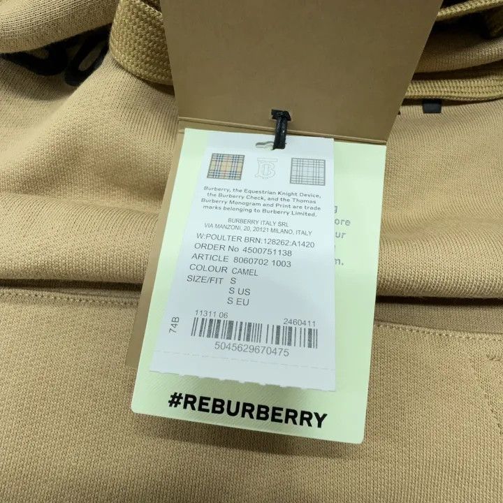 Burberry Burberry Logo Print Hooded Sweatshirt for Women 0079 Size S / US 4 / IT 40 - 11 Thumbnail