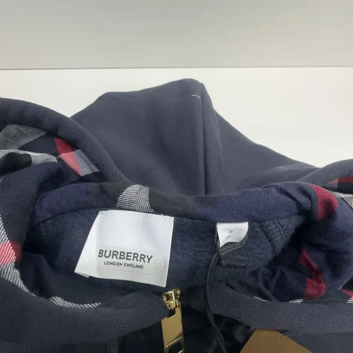 Burberry Burberry Blue Color Block Hooded Sweatshirt 0079 Size S / US 4 / IT 40 - 6 Thumbnail