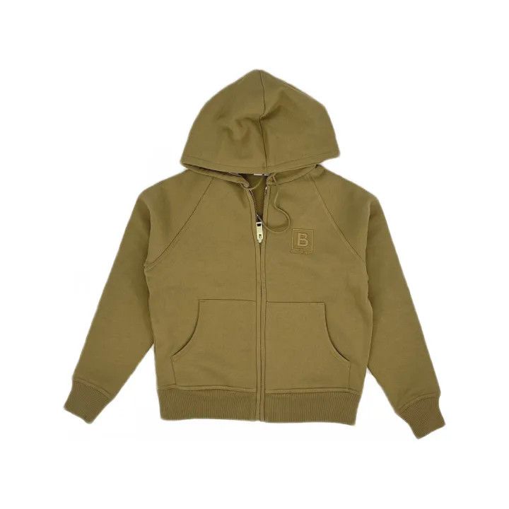 Burberry Burberry FW22 Hooded Sweatshirt in Khaki 0079 Size S / US 4 / IT 40 - 2 Thumbnail