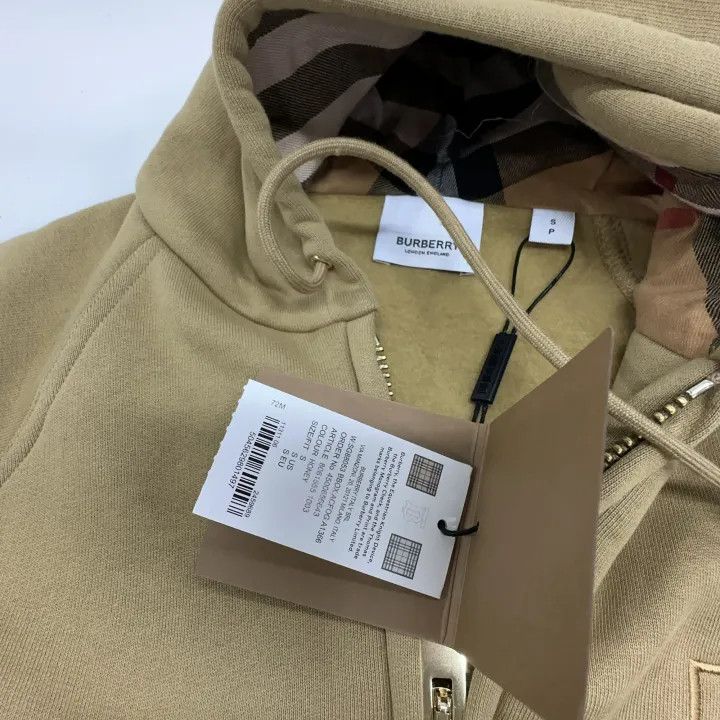 Burberry Burberry FW22 Hooded Sweatshirt in Khaki 0079 Size S / US 4 / IT 40 - 5 Thumbnail