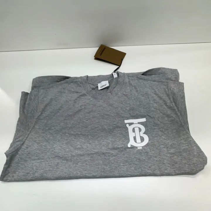 Burberry Burberry Gray Logo Graphic T-Shirt for Women 0079 Size S / US 4 / IT 40 - 13 Thumbnail