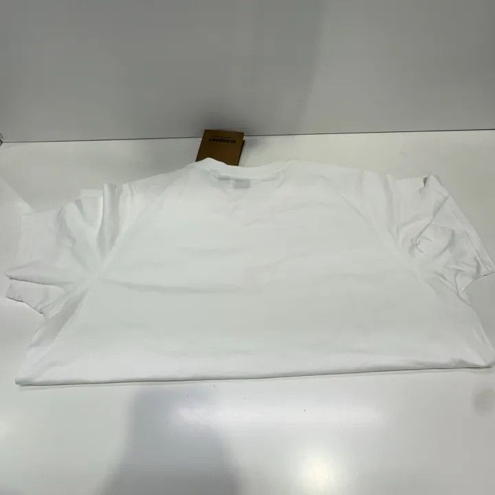 Burberry Burberry Monogram Logo Cotton T-Shirt White 0079 Size XL / US 12-14 / IT 48-50 - 13 Thumbnail