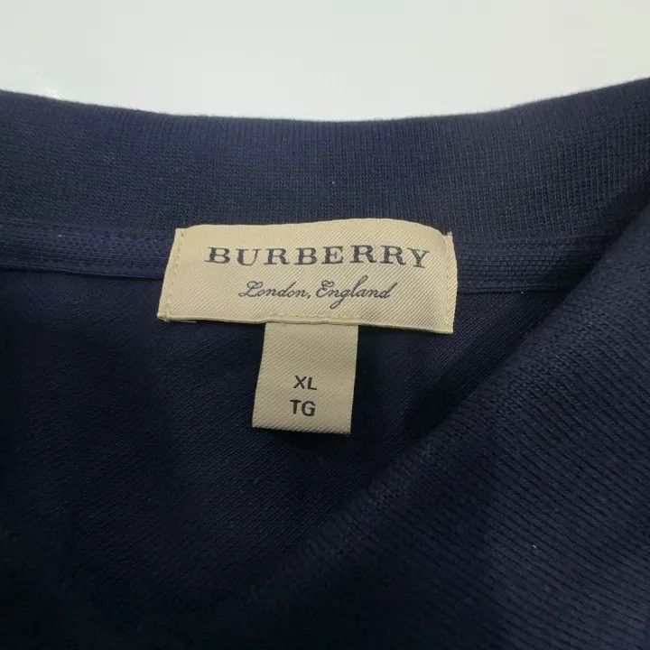 Burberry Burberry Women's Polo Shirt in Navy Blue 0079 Size XL / US 12-14 / IT 48-50 - 11 Thumbnail