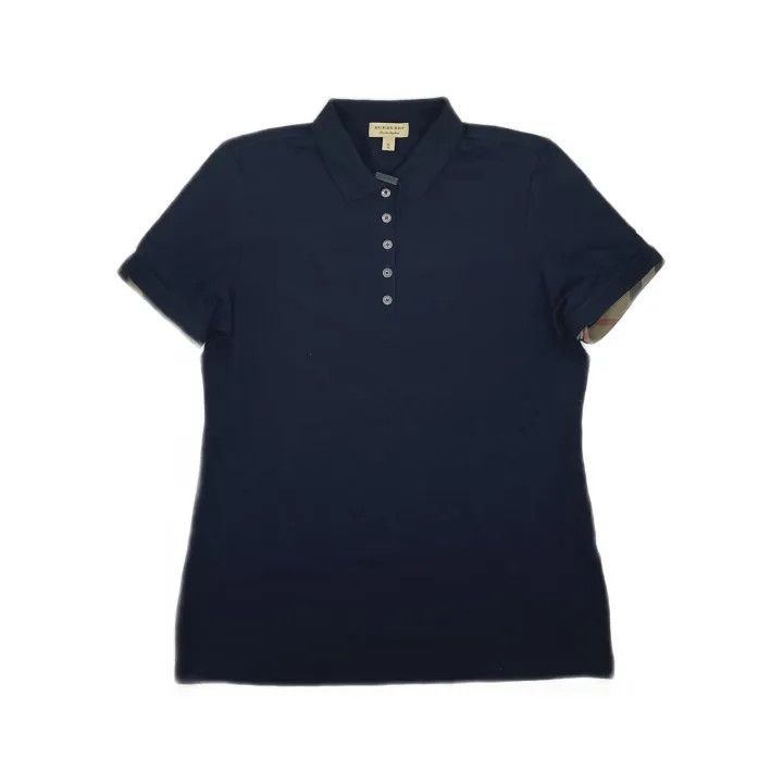 Burberry Burberry Women's Polo Shirt in Navy Blue 0079 Size XL / US 12-14 / IT 48-50 - 2 Thumbnail