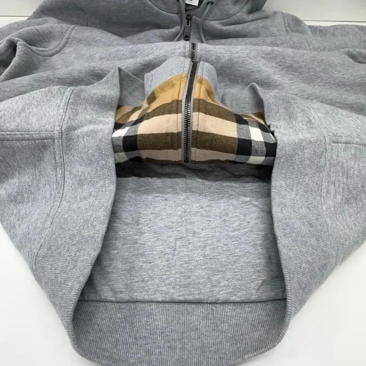Burberry Burberry Hoodie with Logo in Light Gray 0079 Size XL / US 12-14 / IT 48-50 - 8 Thumbnail