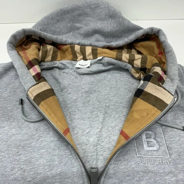 Burberry Burberry Hoodie with Logo in Light Gray 0079 Size XL / US 12-14 / IT 48-50 - 6 Thumbnail