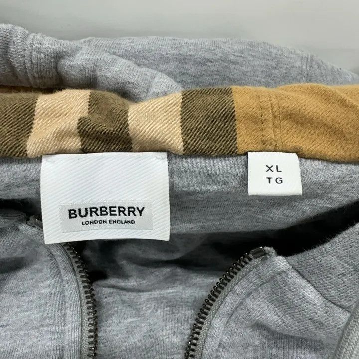 Burberry Burberry Hoodie with Logo in Light Gray 0079 Size XL / US 12-14 / IT 48-50 - 5 Thumbnail