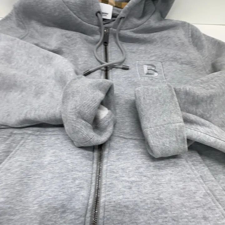 Burberry Burberry Hoodie with Logo in Light Gray 0079 Size XL / US 12-14 / IT 48-50 - 9 Thumbnail