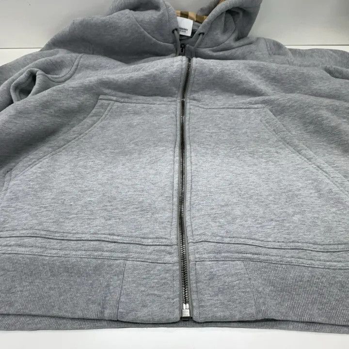 Burberry Burberry Hoodie with Logo in Light Gray 0079 Size XL / US 12-14 / IT 48-50 - 7 Thumbnail