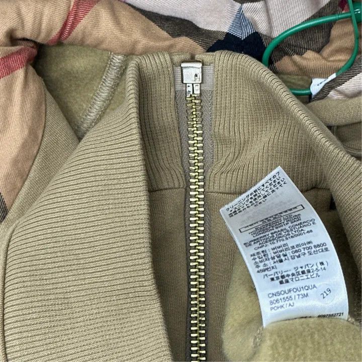 Burberry Burberry Women's Khaki Logo Hooded Sweatshirt 0079 Size XS / US 0-2 / IT 36-38 - 4 Thumbnail
