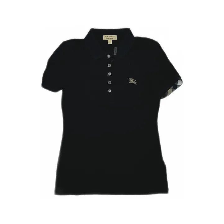 Burberry Burberry Black Casual Polo Shirt for Women 0079 Size XS / US 0-2 / IT 36-38 - 2 Thumbnail