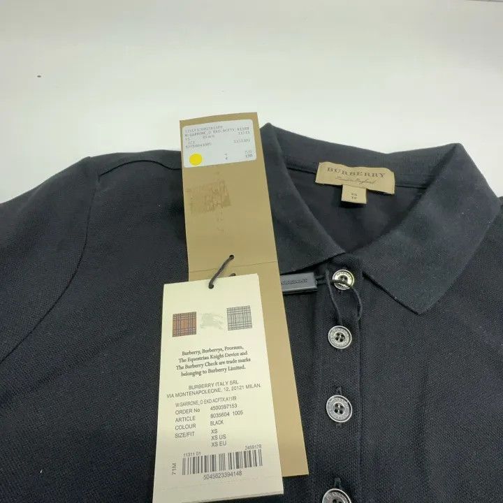 Burberry Burberry Black Casual Short Sleeve Polo Shirt 0079 Size XS / US 0-2 / IT 36-38 - 5 Thumbnail