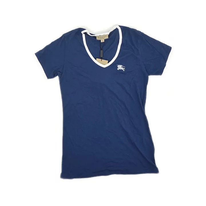 Burberry Burberry Short Sleeve Color Block T-shirt 0079 Size XS / US 0-2 / IT 36-38 - 2 Thumbnail