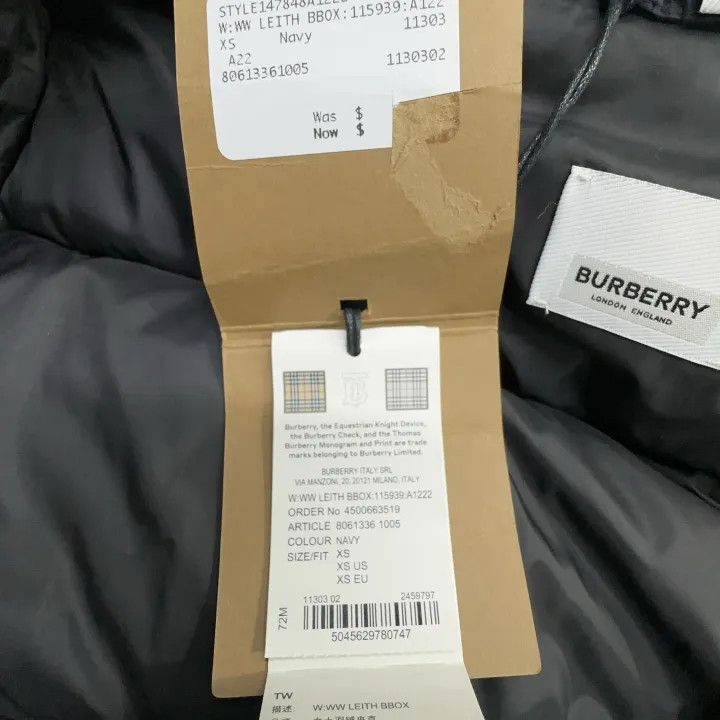 Burberry Burberry Hooded Down Jacket with Logo 0079 Size XS / US 0-2 / IT 36-38 - 6 Thumbnail
