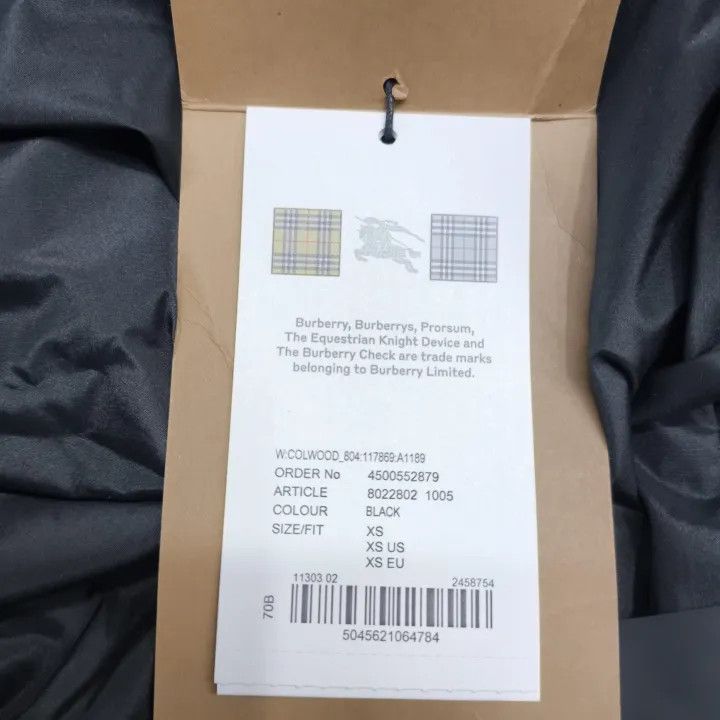 Burberry Burberry Black Hooded Long Sleeve Down Jacket 0079 Size XS / US 0-2 / IT 36-38 - 6 Thumbnail