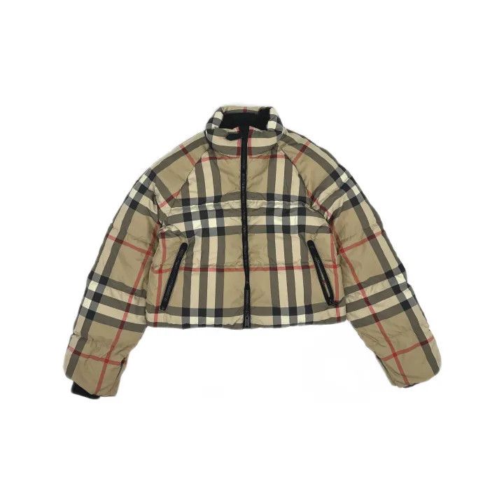 Burberry Burberry Cropped Check Puffer Jacket for Women 0079 Size XS / US 0-2 / IT 36-38 - 2 Thumbnail