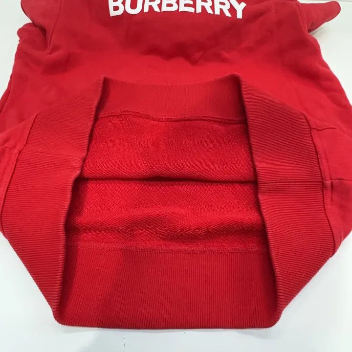 Burberry Burberry Red Logo Print Hoodie for Women 0079 Size XS / US 0-2 / IT 36-38 - 11 Thumbnail