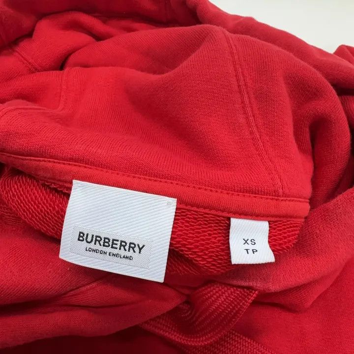 Burberry Burberry Red Logo Print Hoodie for Women 0079 Size XS / US 0-2 / IT 36-38 - 5 Thumbnail