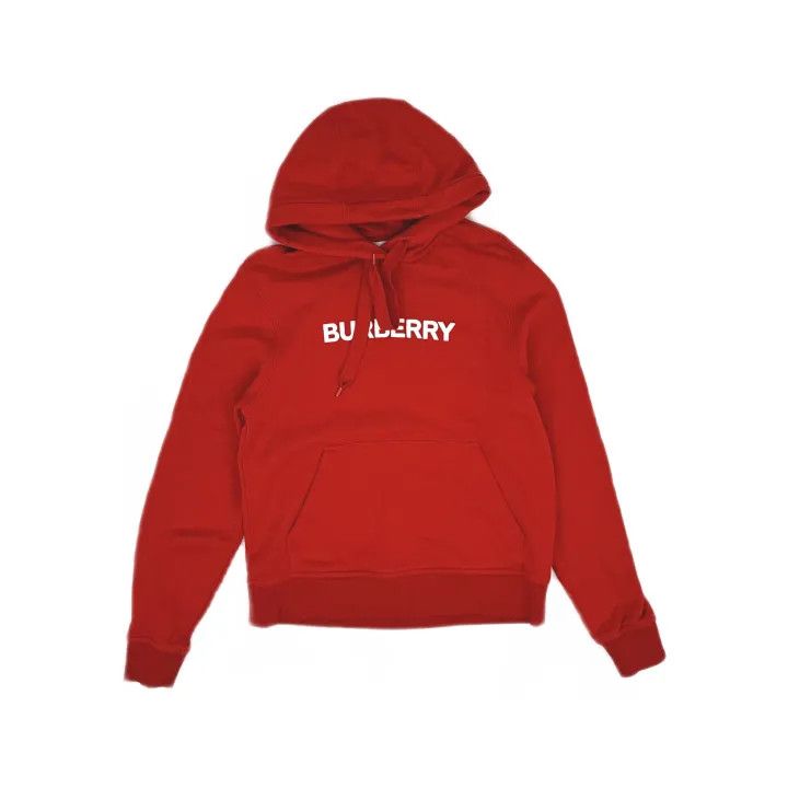 Burberry Burberry Red Logo Print Hoodie for Women 0079 Size XS / US 0-2 / IT 36-38 - 2 Thumbnail