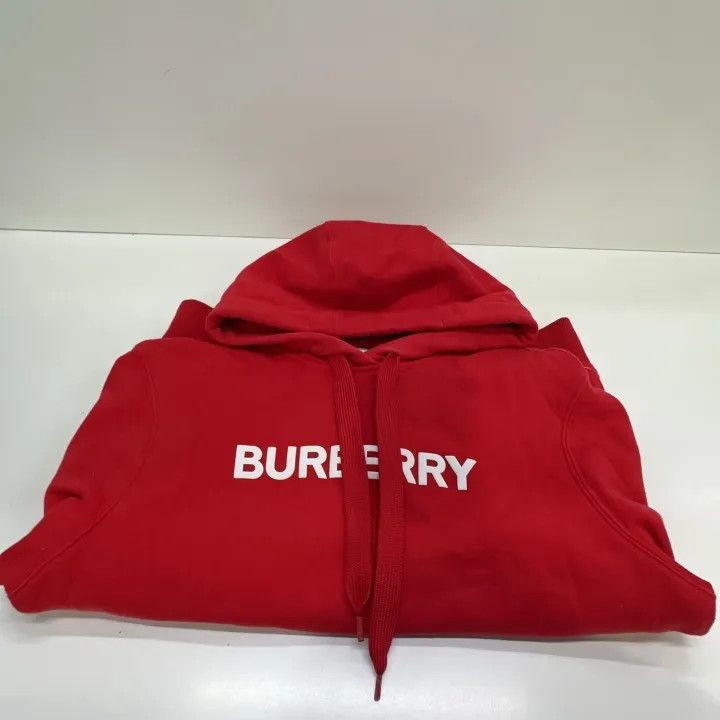 Burberry Burberry Red Logo Print Hoodie for Women 0079 Size XS / US 0-2 / IT 36-38 - 9 Thumbnail
