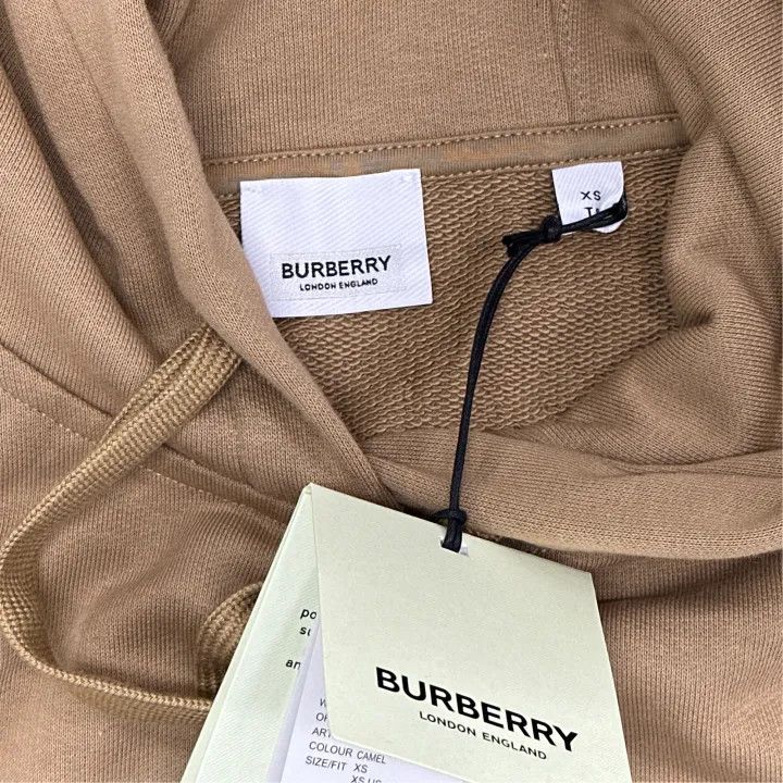 Burberry Burberry Camel Logo Print Women's Hoodie 0079 Size XS / US 0-2 / IT 36-38 - 5 Thumbnail