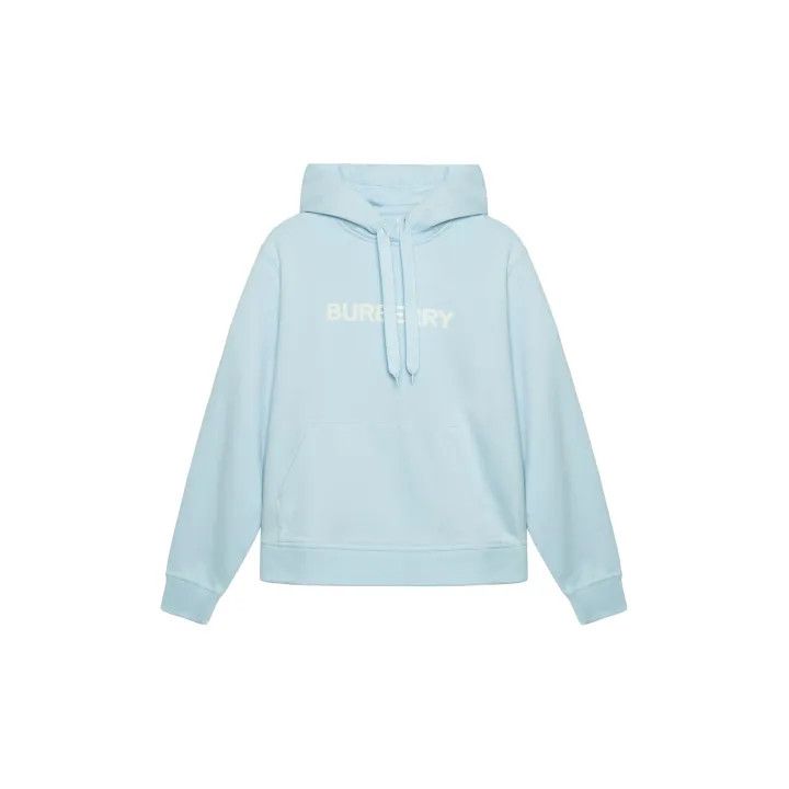 Burberry Burberry Light Blue Logo Hoodie for Women 0079 Size XS / US 0-2 / IT 36-38 - 2 Thumbnail