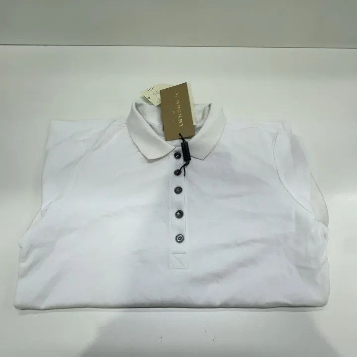 Burberry Burberry Plain Short Sleeve Polo Shirt for Women 0079 Size XS / US 0-2 / IT 36-38 - 8 Thumbnail