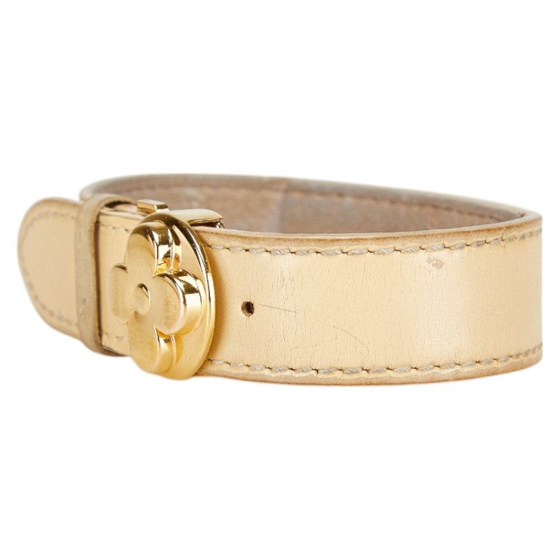 Louis Vuitton Louis Vuitton Louis Vuitton Braclet V Good Luck Monogram Leather Bracelet Leather Bracelet M64443 DUTY FREE for USA Size ONE SIZE - 3 Thumbnail