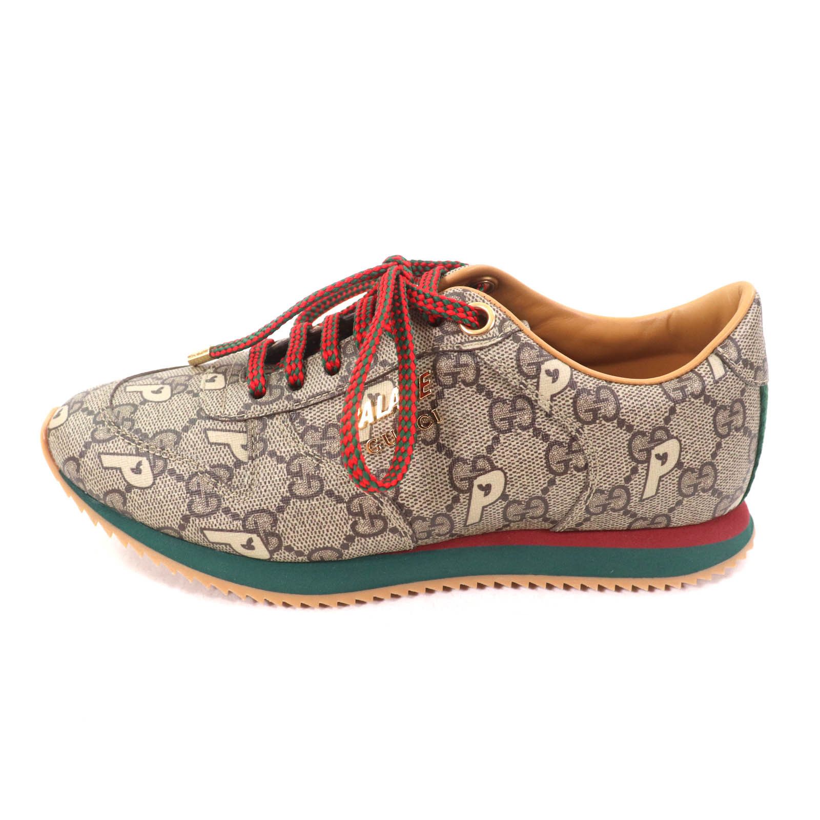 Gucci Gucci Gucci Palace Palace GG Supreme Metal Logo Lace-up Sneakers Canvas Shoes 727940 DUTY FREE for USA Size ONE SIZE - 5 Thumbnail