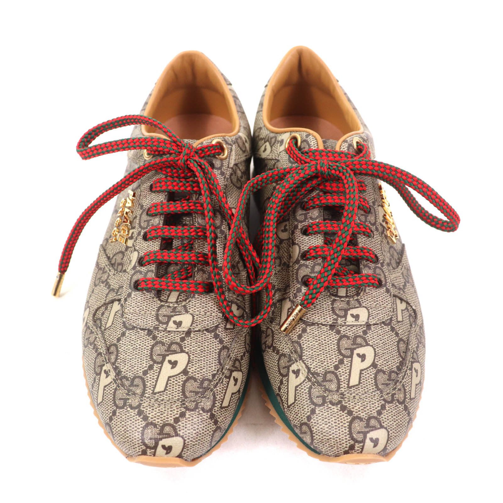Gucci Gucci Gucci Palace Palace GG Supreme Metal Logo Lace-up Sneakers Canvas Shoes 727940 DUTY FREE for USA Size ONE SIZE - 4 Thumbnail