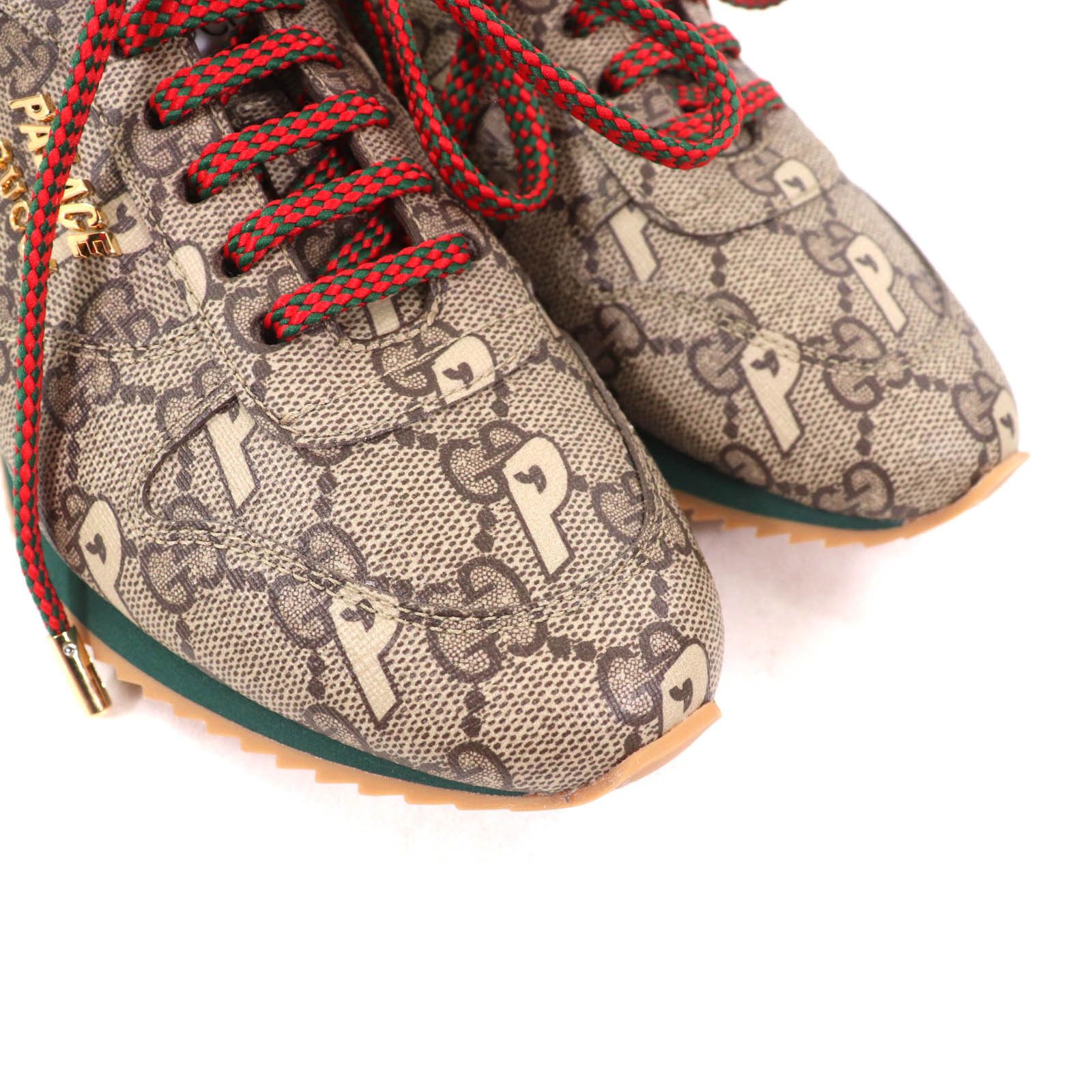 Gucci Gucci Gucci Palace Palace GG Supreme Metal Logo Lace-up Sneakers Canvas Shoes 727940 DUTY FREE for USA Size ONE SIZE - 8 Thumbnail