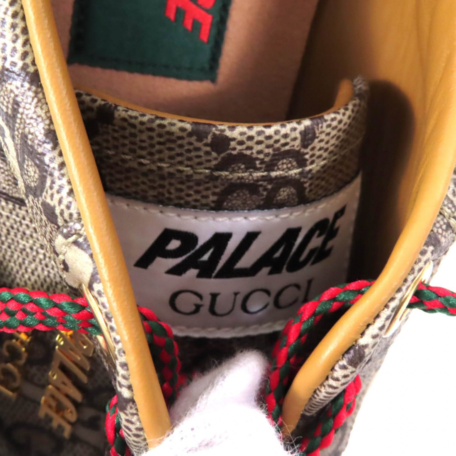 Gucci Gucci Gucci Palace Palace GG Supreme Metal Logo Lace-up Sneakers Canvas Shoes 727940 DUTY FREE for USA Size ONE SIZE - 11 Thumbnail