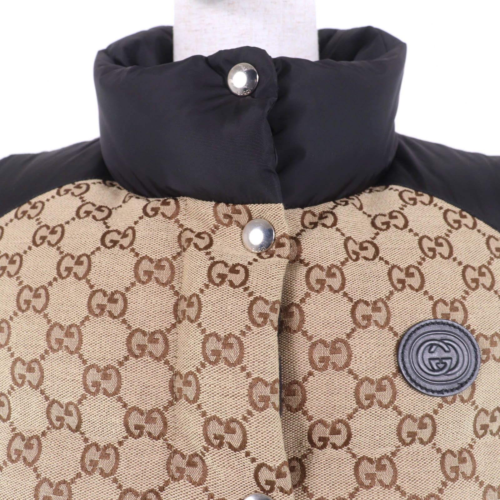 Gucci Gucci Gucci GG cotton canvas down vest Cotton Outerwear 717547 DUTY FREE for USA Size ONE SIZE - 4 Thumbnail
