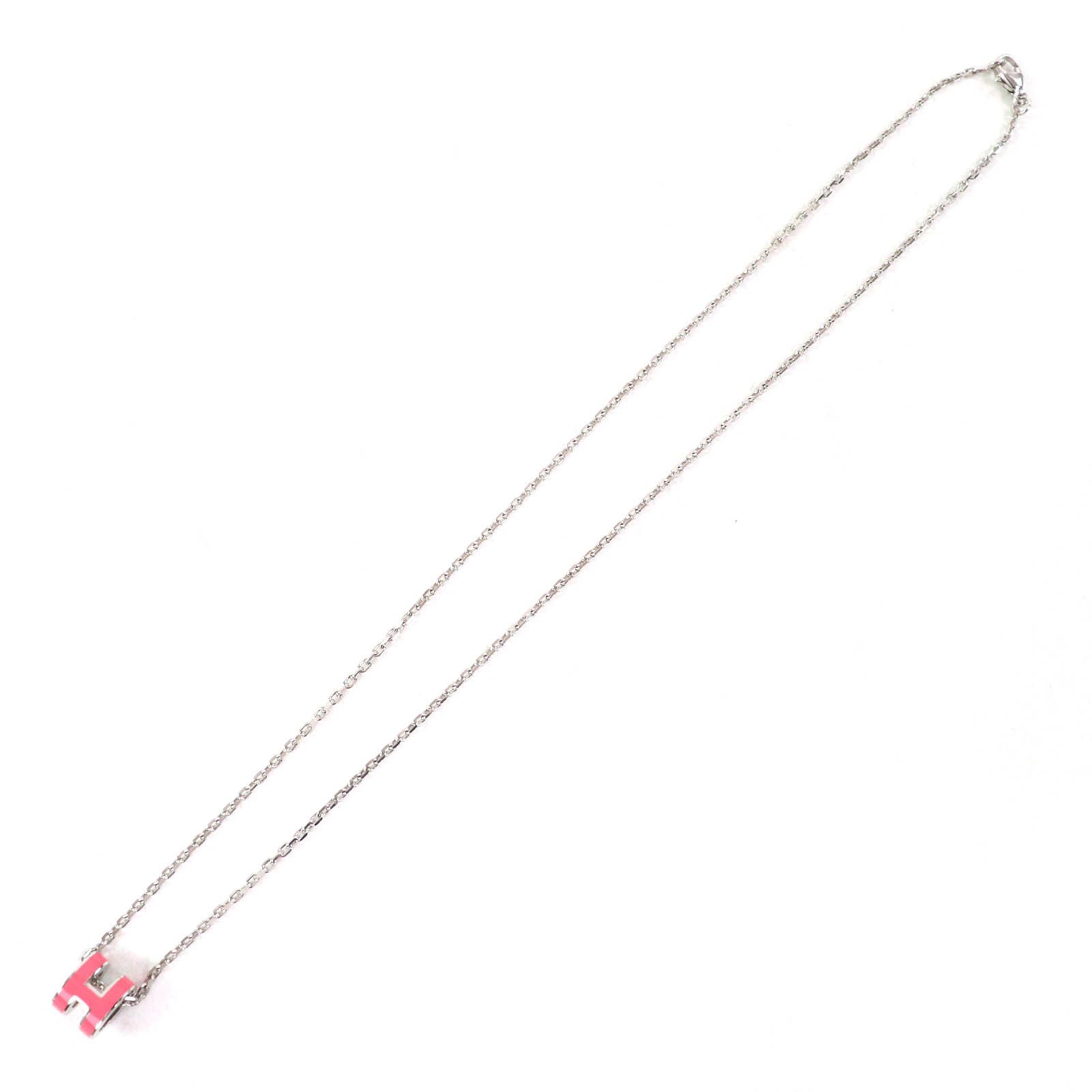 Hermes Hermes Hermes Pop H Necklace Pendant Metal Necklace DUTY FREE for USA Size ONE SIZE - 3 Thumbnail