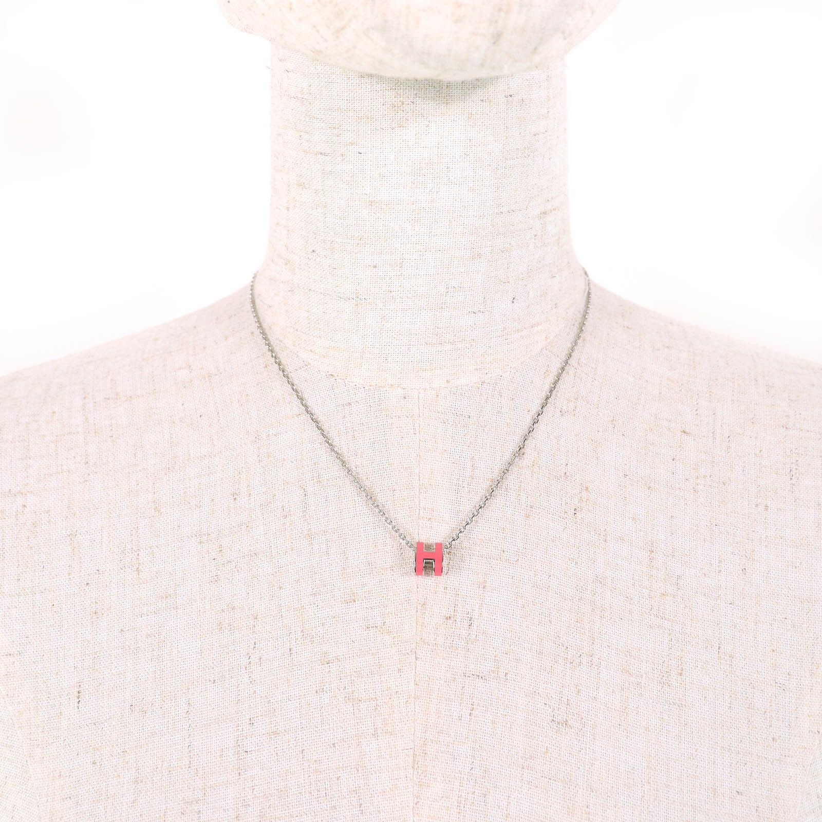 Hermes Hermes Hermes Pop H Necklace Pendant Metal Necklace DUTY FREE for USA Size ONE SIZE - 4 Thumbnail
