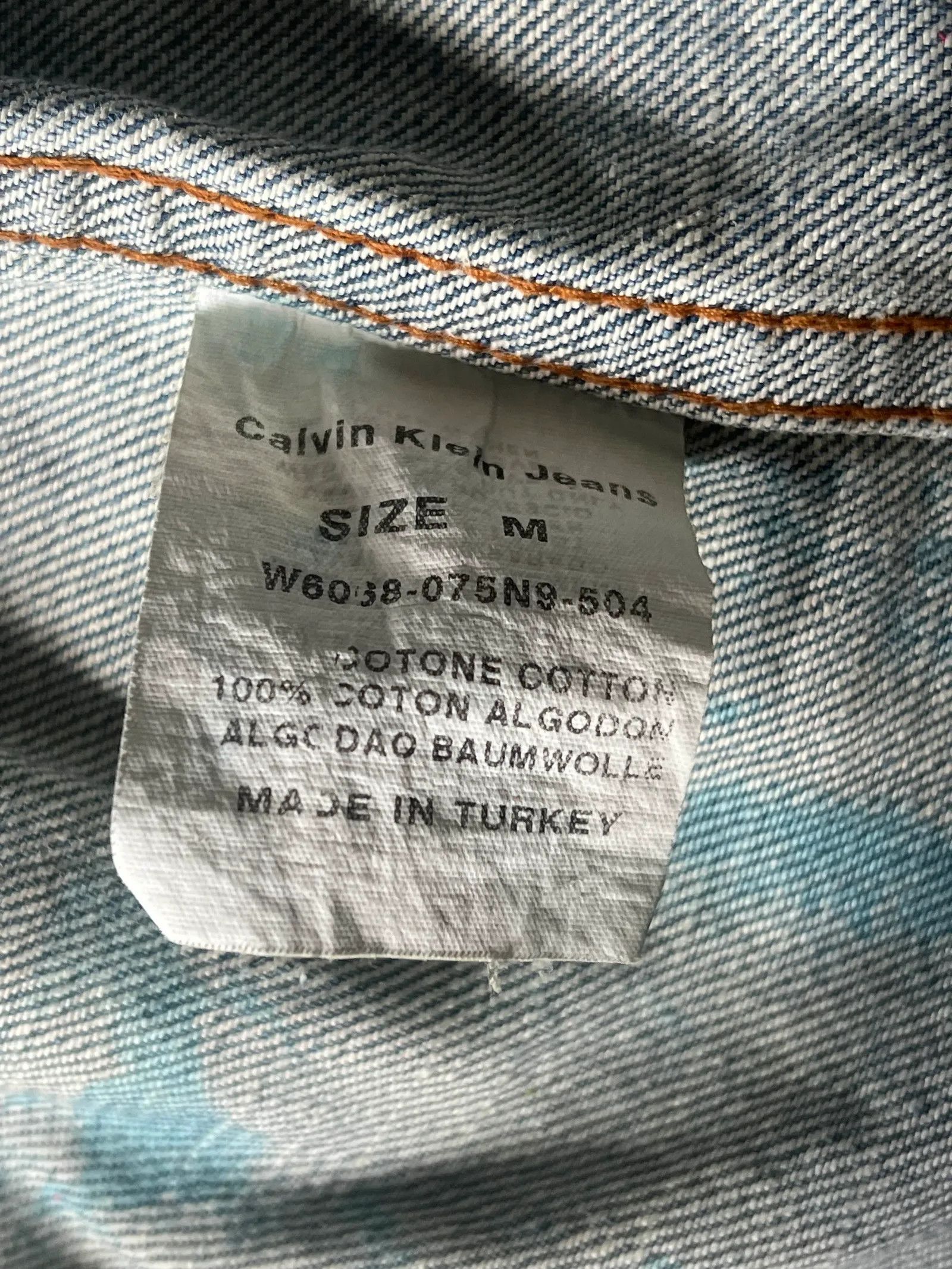 Calvin Klein Calvin Klein Konst på jacka Jeans Size 28" / US 6 / IT 42 - 2 Thumbnail