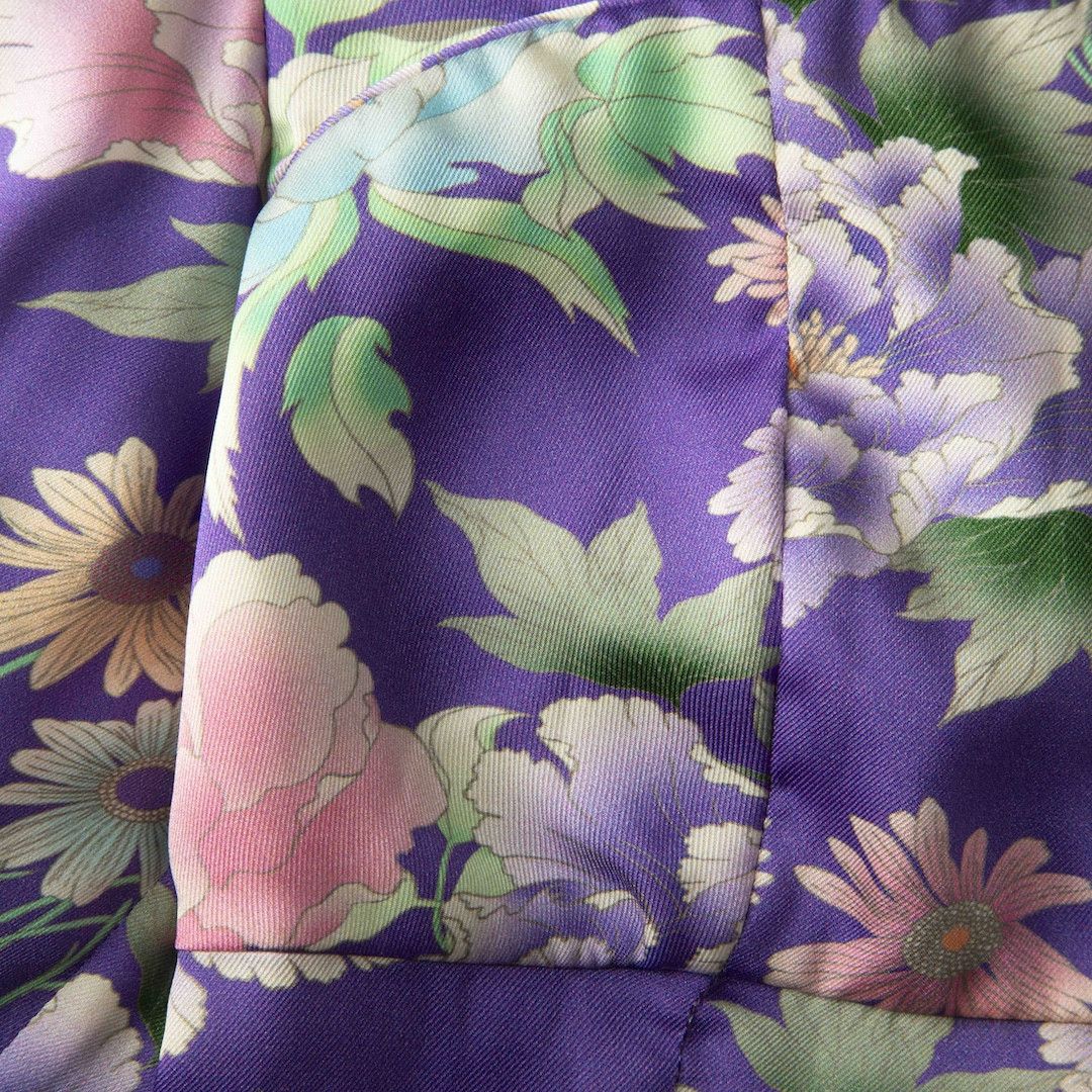 Sandro Purple Floral Print Top Size XS / US 0-2 / IT 36-38 - 3 Thumbnail