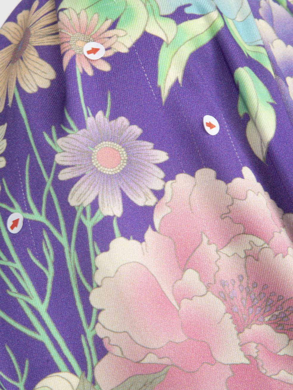 Sandro Purple Floral Print Top Size XS / US 0-2 / IT 36-38 - 4 Thumbnail