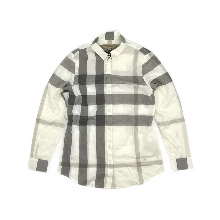 Burberry Burberry Checked Long Sleeve Shirt for Women 0079 Size XS / US 0-2 / IT 36-38 - 2 Thumbnail